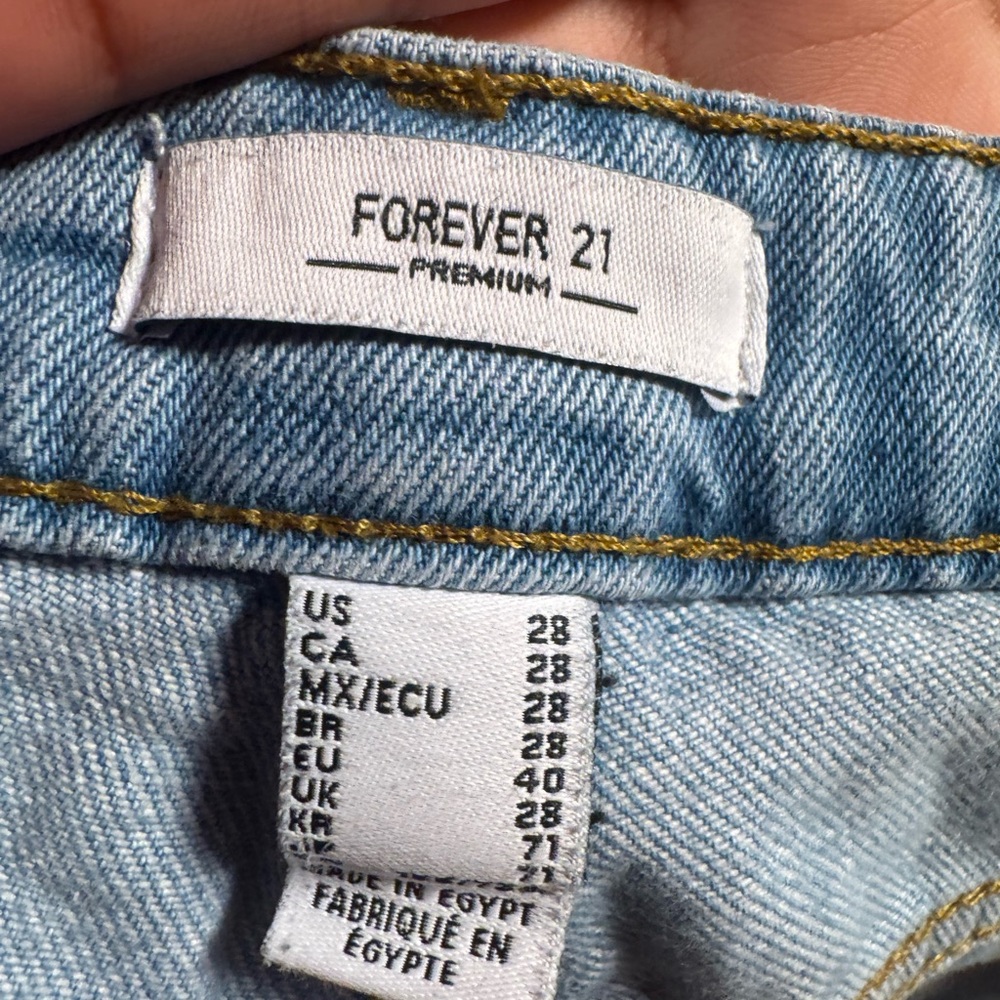 Forever 21 Light Blue Flare Jeans - Picture 3 of 3